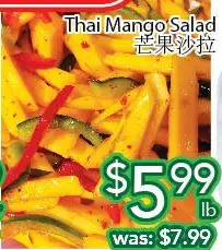 Ample Food Market Thai mango salad offer