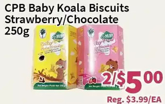 Blue Sky Supermarket Cpb baby koala biscuits strawberry/chocolate offer
