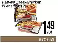 Nations Fresh Foods Harvest creek chicken wieners offer