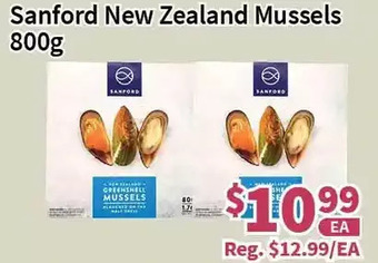 Blue Sky Supermarket Sanford new zealand mussels offer