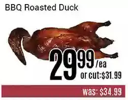 Nations Fresh Foods Bbq roasted duck offer