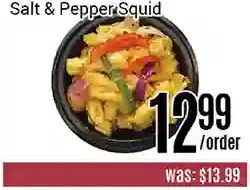 Nations Fresh Foods Salt & pepper squid offer