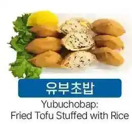 H-Mart Yubuchobap: fried tofu stuffed with rice offer