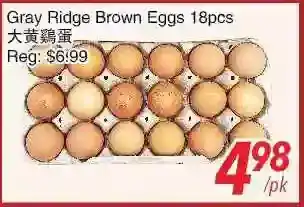 Foody World Gray ridge brown eggs offer