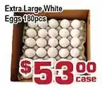 Top Food Supermarket Extra large white eggs offer