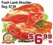 Top Food Supermarket Fresh lamb shoulder offer