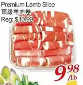 Tone Tai Supermarket Premium lamb slice offer