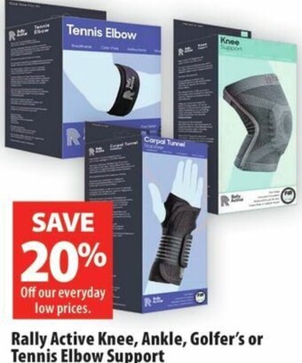 London Drugs Rally Active Knee, Ankle, Golfer's or Tennis Elbow Support offer