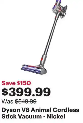 Best Buy Dyson V8 Animal Cordless Stick Vacuum offer