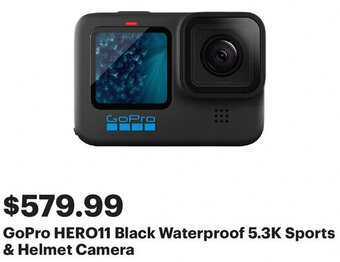 Best Buy GoPro HERO11 Black Waterproof 5.3K Sports & Helmet Camera offer