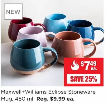 Kitchen Stuff Plus Maxwell+williams eclipse stoneware mug, 450ml offer