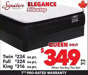 Surplus Furniture Elegance twin mattress set offer