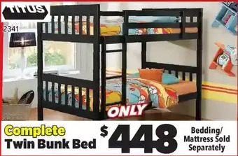 Surplus Furniture Twin/twin espresso bunk bed offer