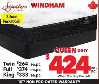 Surplus Furniture Windham pocket coil twin mattress set offer