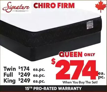 Surplus Furniture Chiro firm twin mattress set offer