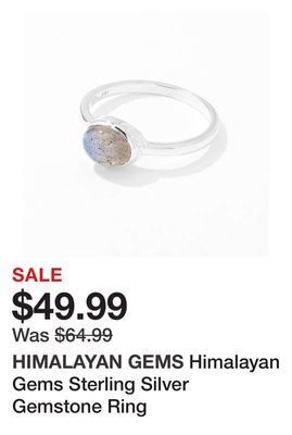 TSC Stores Himalayan gems sterling silver gemstone ring offer