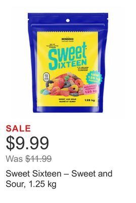 Costco Sweet sixteen – sweet and sour, 1.25 kg offer
