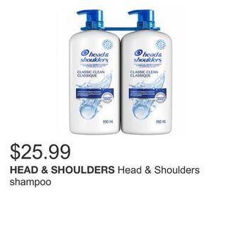 Costco Head & shoulders shampoo offer