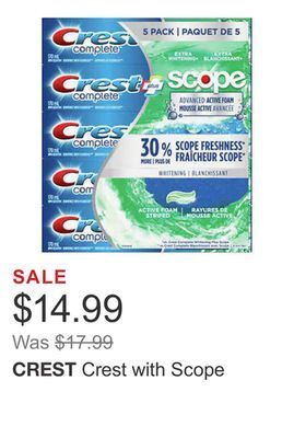 Costco Crest with scope offer