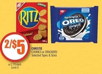 Shoppers Drug Mart Christie Cookies or Crackers offer