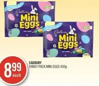 Shoppers Drug Mart Cadbury Family Pack Mini Eggs 400g offer