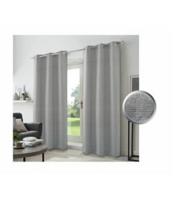 Beddington's Lauren taylor carlton 2pk jacquard w/sequins grommet window panel (mp6) 38x84" offer