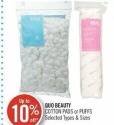 Shoppers Drug Mart Quo Beauty Cotton Pads Or Puffs offer