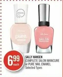 Shoppers Drug Mart Sally Hansen Complete Salon Manicure or Pure Nail Enamel offer