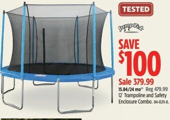Canadian Tire Jumptek 12' Trampoline and Safety Enclosure Combo. offer
