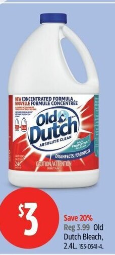 Canadian Tire Old Dutch Bleach offer