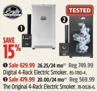 Canadian Tire Bradley Digital 4-Rack Electric Smoker offer