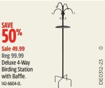 Canadian Tire Deluxe 4-Way Birding Station with Baffle offer