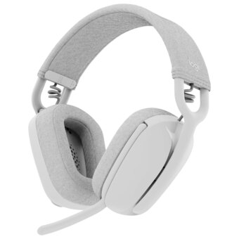 Best Buy Logitech zone vibe wireless headset with microphone - white offer