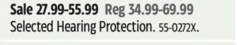 Canadian Tire 3m selected hearing protection offer