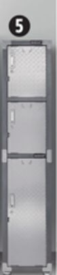Canadian Tire Mastercraft 3-door locker 15 x 18 x 72˝ h offer