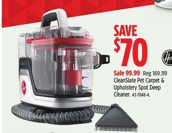 Canadian Tire Hoover cleanslate pet carpet & upholstery spot deep cleaner offer