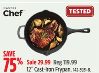 Canadian Tire Master chef 12˝ cast-iron frypan offer