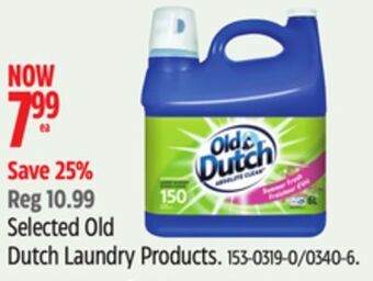 Canadian Tire Selected old dutch laundry products offer