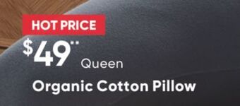 Sleep Country Organic cotton pillow offer