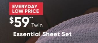 Sleep Country Essential sheet set offer