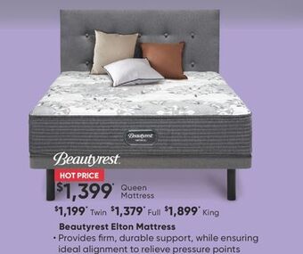 Sleep Country Beautyrest elton mattress offer