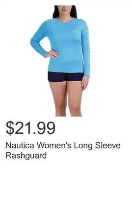 Costco Nautica women's long sleeve rashguard offer