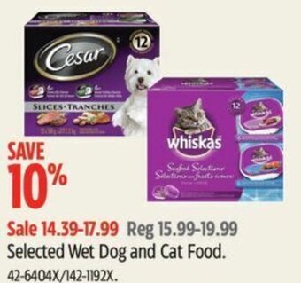 Canadian Tire Cesar Selected Wet Dog And Cat Food offer