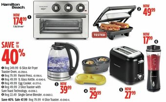 Canadian Tire Hamilton Beach 1L Glass Kettle offer