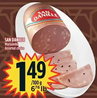 Marché Adonis San daniele mortadella offer