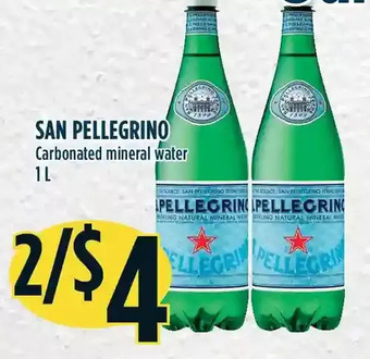 Marché Adonis San pellegrino carbonated mineral water offer