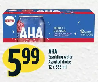 Marché Adonis Aha sparkling water offer