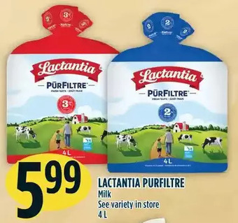Marché Adonis Lactantia purfiltre milk offer