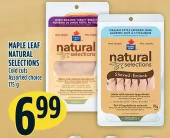 Marché Adonis Maple leaf natural selections cold cuts offer