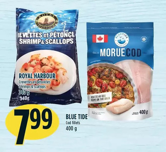 Marché Adonis Blue tide cod fillets offer